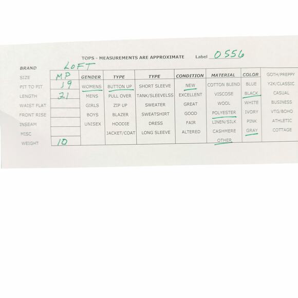 NWT LOFT Black Gray Summer Short Sleeve Button Down Shirt Blouse Blazer Size MP - Picture 2 of 7